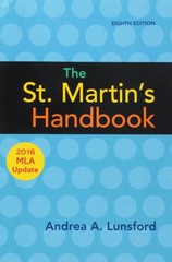 The St. Martin’s Handbook with 2016 MLA update