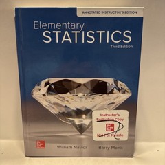 Elementary Statistics 3rd Edition Annotated Instructor’s Edition