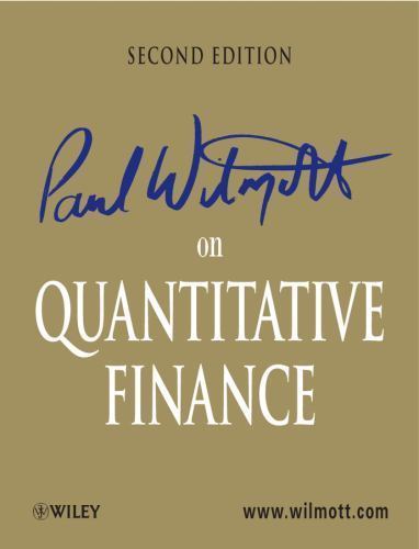 Paul Wilmott on Quantitative Finance, 3 Volume Set, Paul Wilmott, Good Book