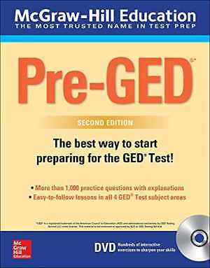 McGraw-Hill Education Pre-GED with DVD, – Paperback, by McGraw Hill – Acceptable