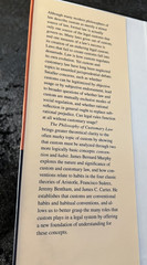 The Philosophy of Customary Law by James Bernard Murphy: Used