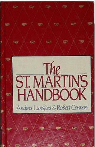 The St Martins handbook – Hardcover By Lunsford, Andrea A – VERY GOOD