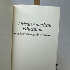 African American Education: A Reference Handbook by C. L. Jackson – Inscribed