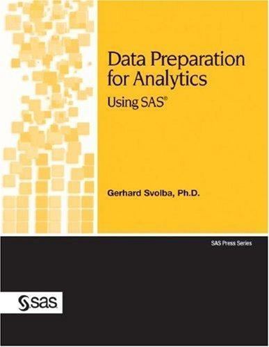 Data Preparation for Analytics Using SAS by Gerhard Svolba (2006, Book, Other)