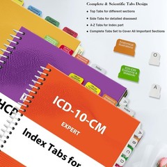 Index Tabs Set for CPT 2026, ICD-10-CM 2026 AAPC Version & HCPCS Level II 202…