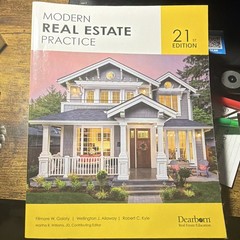 Modern Real Estate Practice 21st Edition Paperback by Galaty, Dearborn