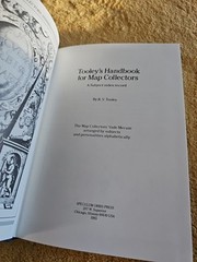 Tooley’s Handbook for Map Collectors R.V. Tooley 1985 Hardcover Speculum Orbis