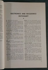 ELECTRONICS AND NUCLEONICS DICTIONARY Cooke & Markus 1960 First Edition Science