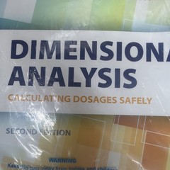 Dimensional Analysis : Calculating Dosages Safely Paperback Tracy