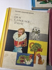 Our Language Today, 1971, Vintage, 4 English Textbooks & 1 Teachers Edition