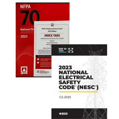 free Index Tabs with Nec 2023 Code Book Paperback with IEEE NESC 2023 CODE BOOK