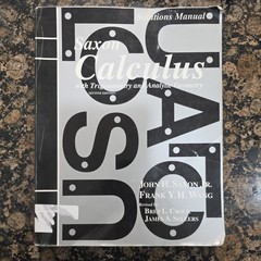 Saxon Calculus 2nd Ed 2002 Solutions Manual