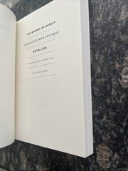 The Ascent of Affect: Genealogy and Critique Softback