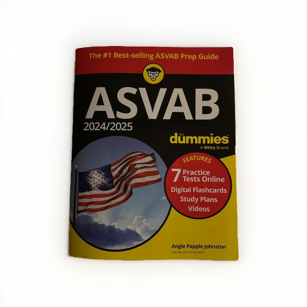 2024/2025 ASVAB For Dummies, by Angie Papple Johnston Like New Paperback