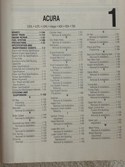 Chilton Asian Mechanical Service 2005 Edition Acura-Mazda, Part No 26716