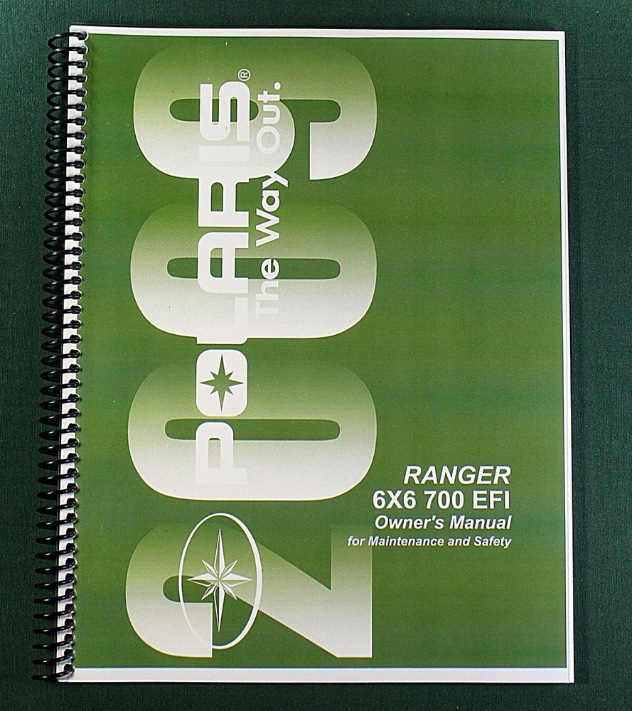 2009 Polaris Ranger 6×6 700 EFI Owner’s Manual: 126 Pages & Protective Covers!