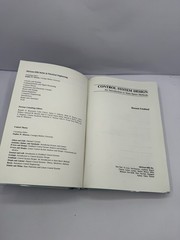 Control System Design An Introduction to State-Space Methods Friedland HC 1986