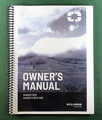 2021 Polaris Ranger 1000 Owner’s Manual: Full Color & Protective Covers!