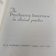 The Psychiatric Interview In Clinical Practice Hardcover Book 1971 By Mackinnon