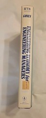 Engineering Economy for Engineering Managers Hardcover Turan Gonen, Wiley Series