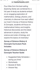 Survey of Science History & Concepts High School Curriculum Set Master Books