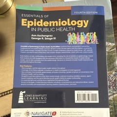 Essentials of Epidemiology Fourth Edition Access Code Aschengrau Seage Jones & …