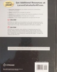 Calculus for AP, 2nd Edition, Calc Chat, Larson, VG, Hardcover