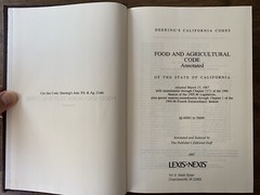Deering’s California Codes Annotated Food and Ag Lexis Nexis HB Law Book Books