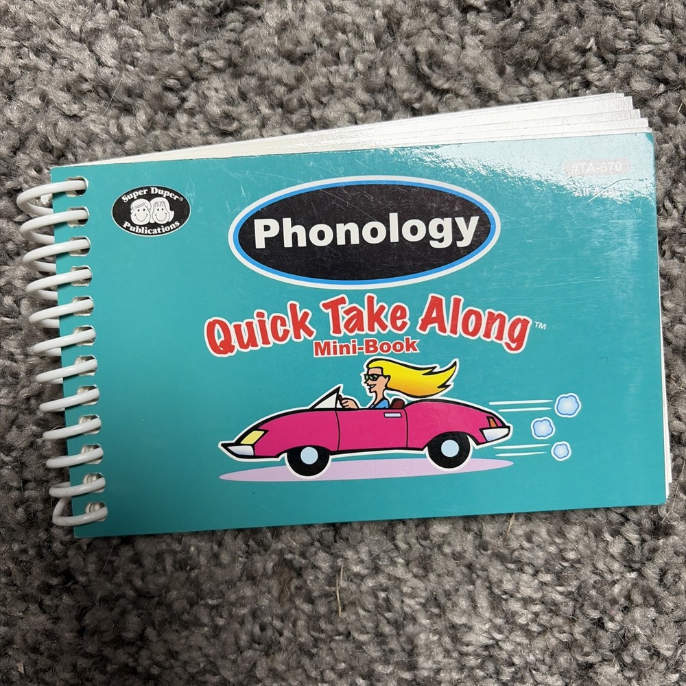 Super Duper Publications Quick Take Along Phonology Mini Book