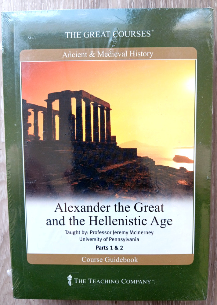 Great Courses Alexander the Great Hellenistic Age Part 1 – 2 DVD and Book NEW