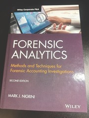 Forensic Analytics 2nd Ed Mark J. Nigrini Hardcover 2011 Wiley