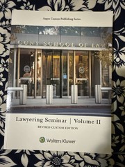 Lawyering seminar Volume 2 Wolters Kluwer