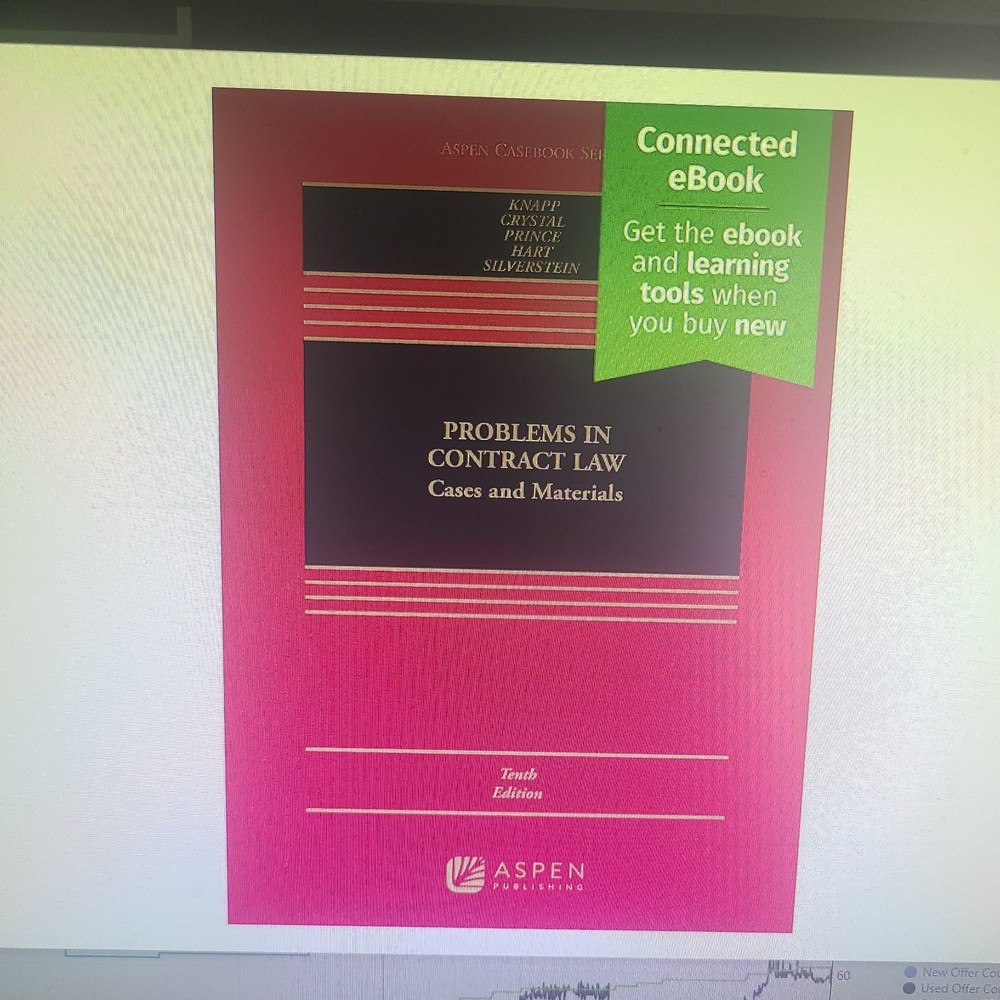 CONNECTED EBOOK ONLY – Problems in Contract Law : Cases and Materials 10th