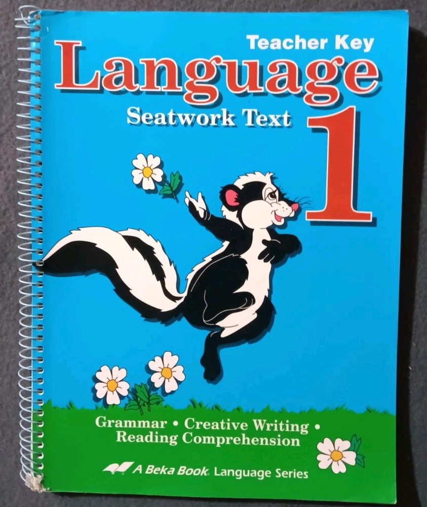 Abeka 1st Grade 1 Language Seatwork Text Teacher Key 3rd Edition