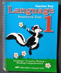 Abeka 1st Grade 1 Language Seatwork Text Teacher Key 3rd Edition