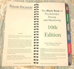 Black Book Of Psychotropic Dosing Monitoring DeBattista Spiral Index Guide