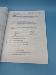 Bob Jones World Studies Set- Text & Activities w Teachers, 7th Grade History