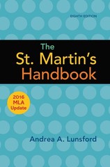 The St. Martin’s Handbook with 2016 MLA update