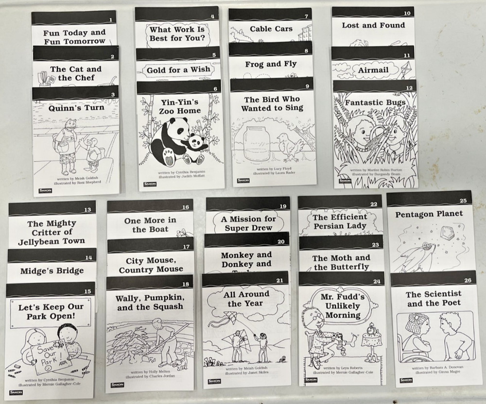 Saxon Phonics Spelling Complete Reader 2nd/Adv 1st Set 1-26 Homeschool 25 avail