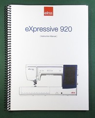 Elna Expressive 920 Instruction Manual: Full Color 176 Pages & Protective Covers