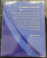 Dynamic Physics by Summit k12 3D Student Activity Book/Volume 1-3