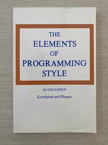 The Elements of Programming – Paperback, by Kernighan Brian W.; – Acceptable