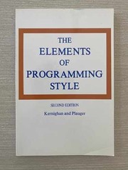 The Elements of Programming – Paperback, by Kernighan Brian W.; – Acceptable