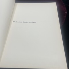 Mechanical Design Analysis M.F.Spotts Hardcover 1964 Prentice Hall