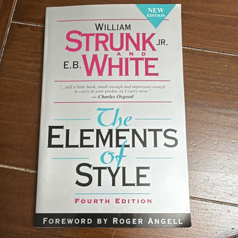 The Elements of Style Fourth Edition by Strunk & White Paperback Longman English