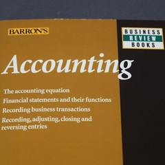 Barron’s Accounting Business Review Book 6th Edition Eisen Reference Excellent