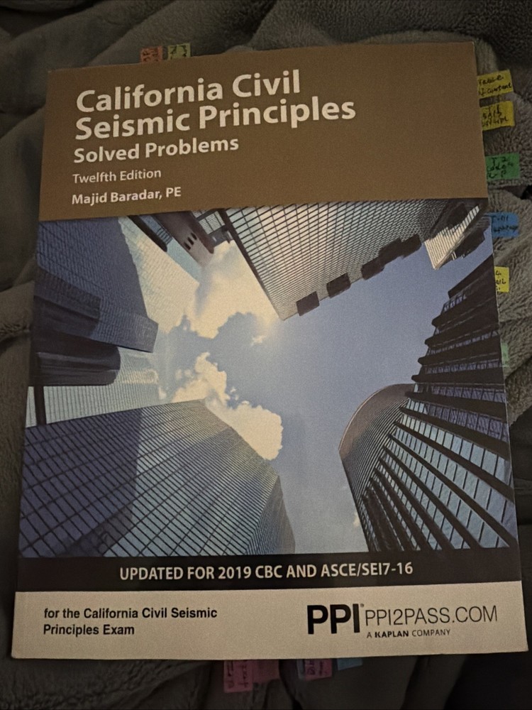 PPI California Civil Seismic Principles Solved Problems, 12th Edition