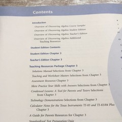 Discovering Algebra Course Sampler Key Curriculum Press Math Textbook Booklet