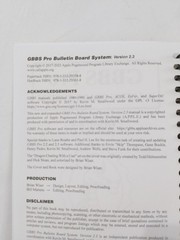 GBBS Pro Bulletin Board System: Version 2.3 by Bill Martens Paperback Book