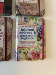 The Personal Internet Address & Password Logbook Peter Pauper Press Lot Of 4 New